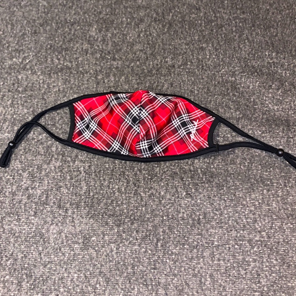 Victoria’s Secret PINK Red Plaid Face Mask